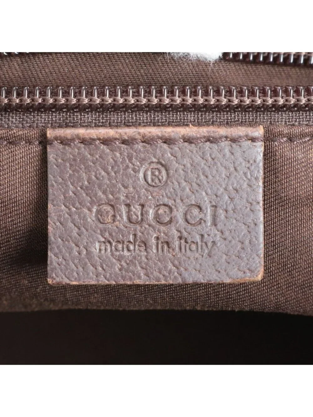 Gucci GG Canvas Sherry Line Leather Tote Shoulder Hand